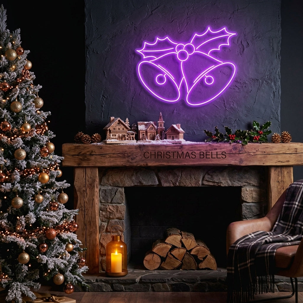 Christmas Bells Neon Sign