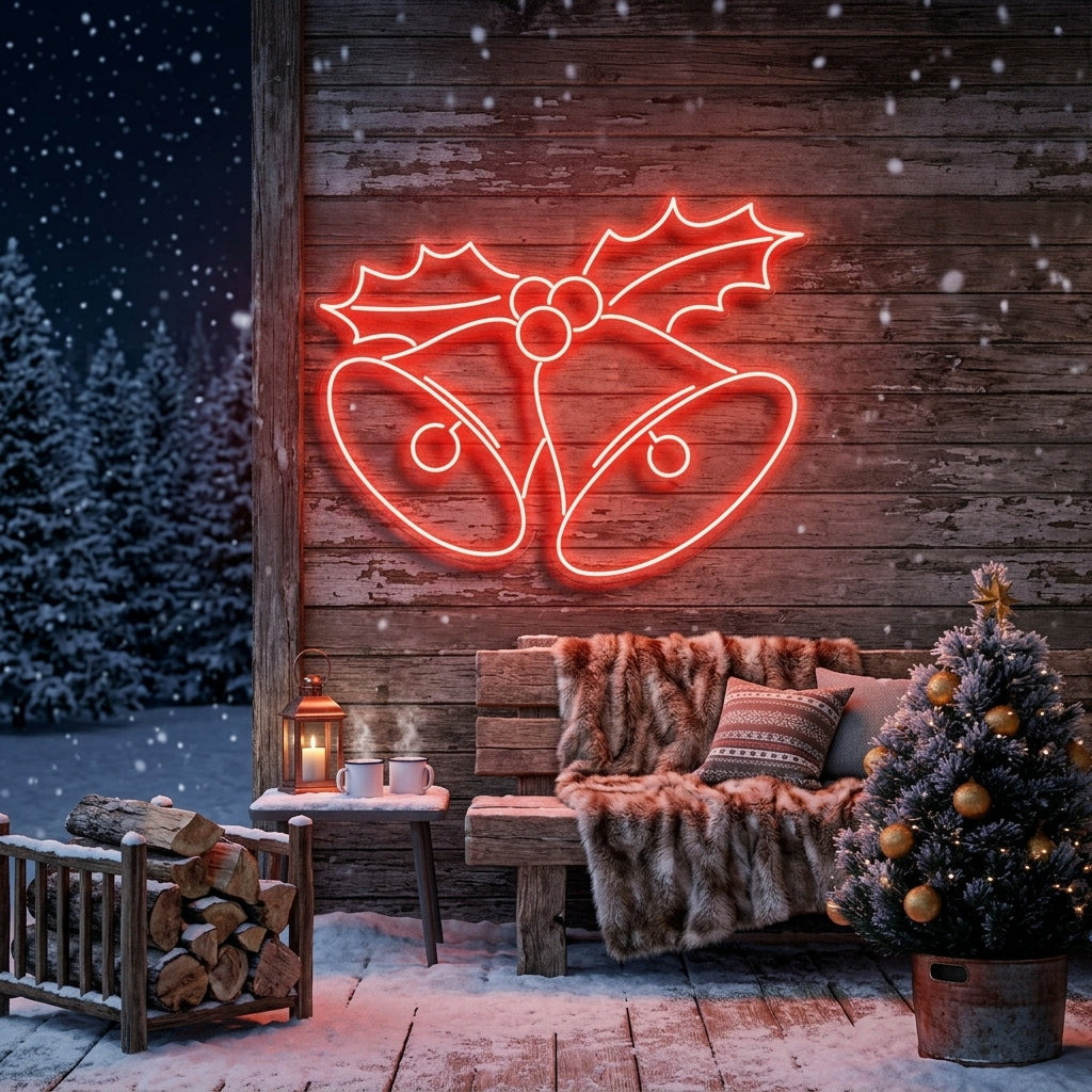 Christmas Bells Neon Sign