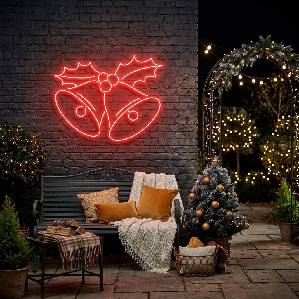 Christmas Bells Neon Sign