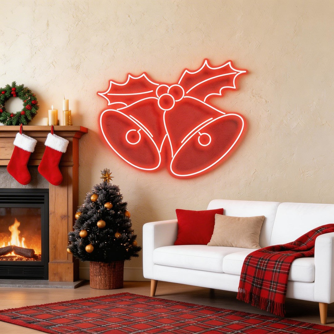 Christmas Bells Neon Sign