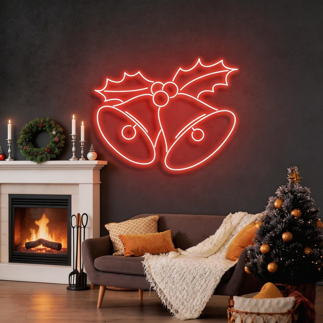 Christmas Bells Neon Sign