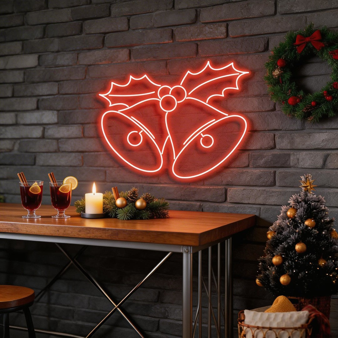 Christmas Bells Neon Sign