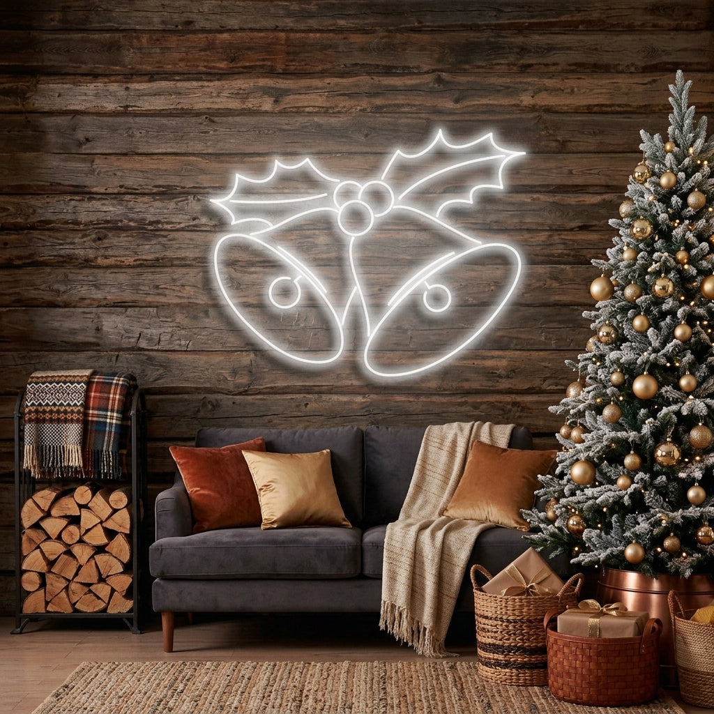 Christmas Bells Neon Sign