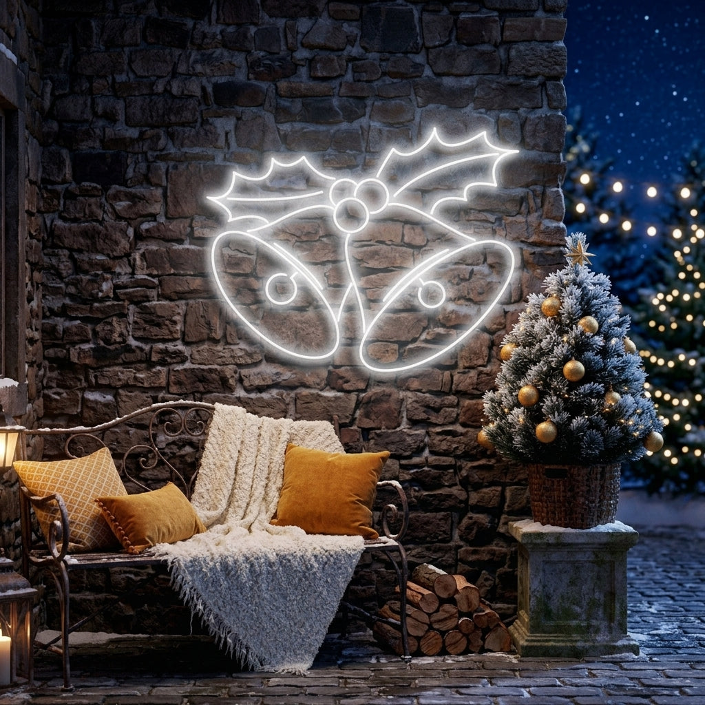 Christmas Bells Neon Sign