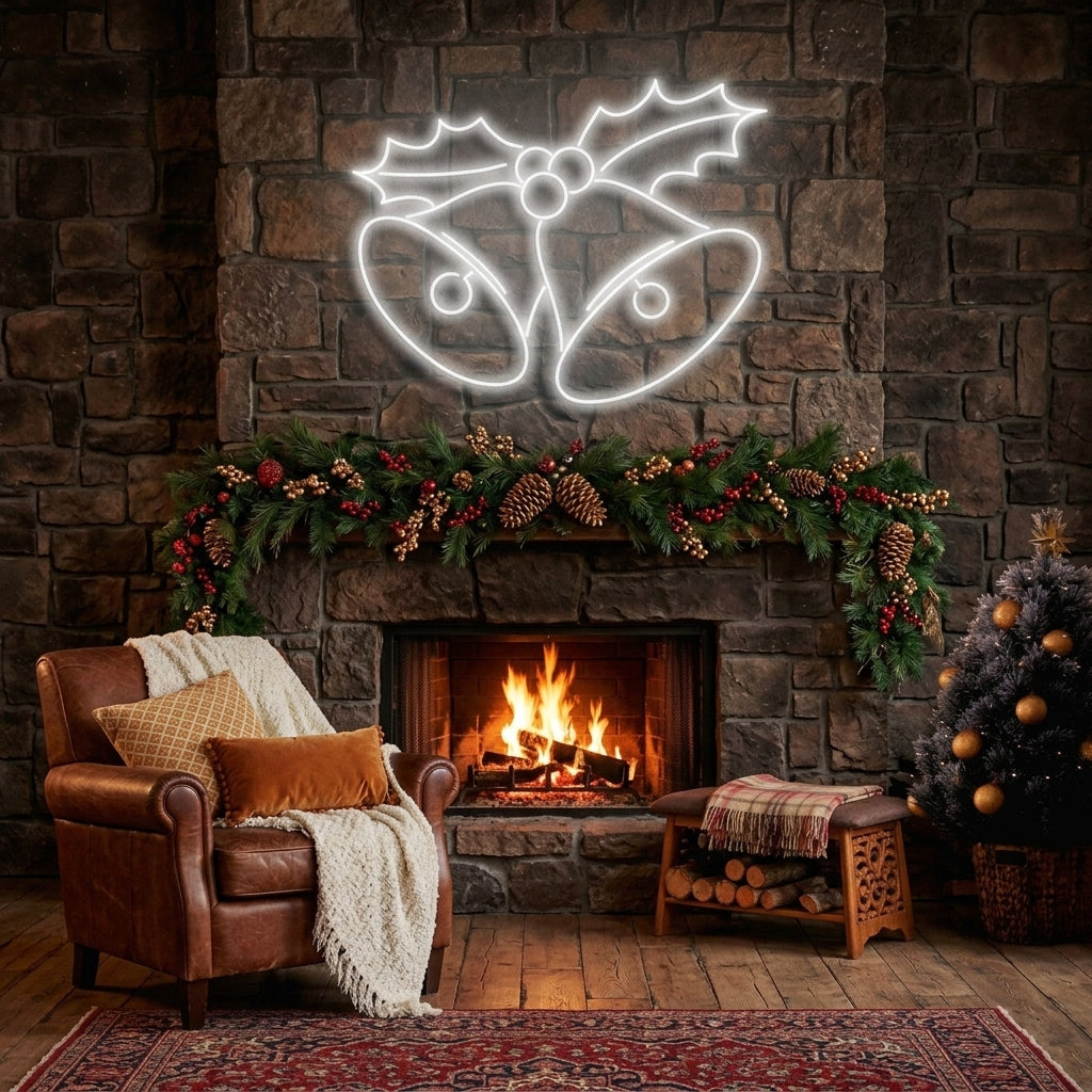 Christmas Bells Neon Sign