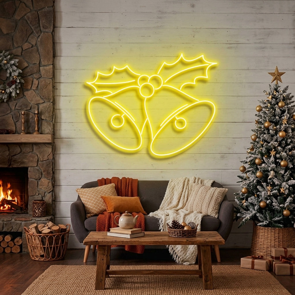 Christmas Bells Neon Sign