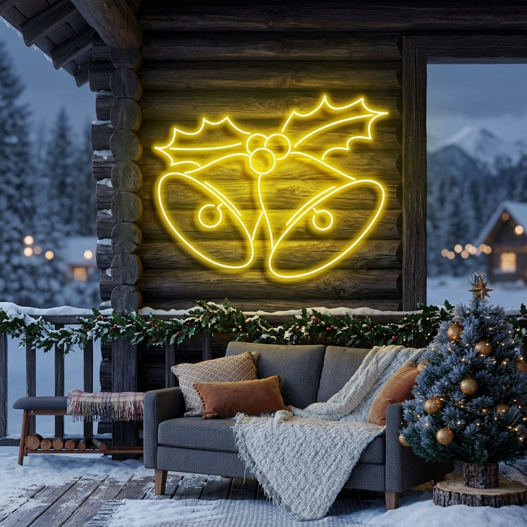 Christmas Bells Neon Sign