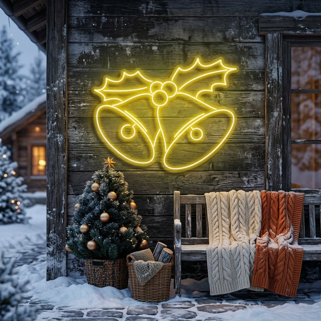 Christmas Bells Neon Sign