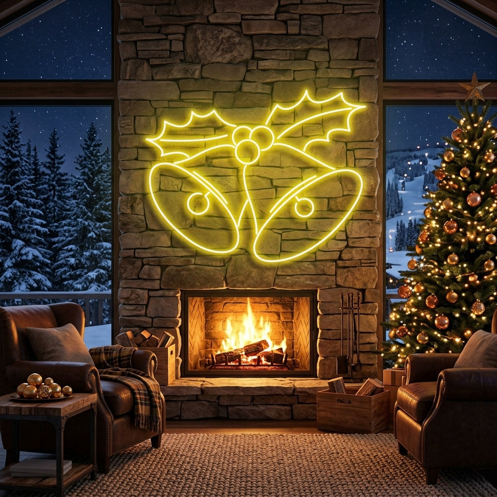 Christmas Bells Neon Sign