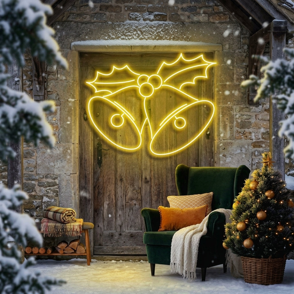 Christmas Bells Neon Sign