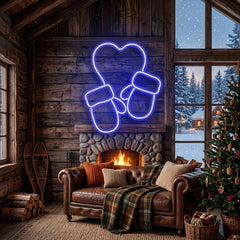 Christmas Gloves Neon Sign