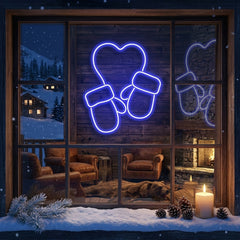 Christmas Gloves Neon Sign