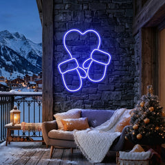 Christmas Gloves Neon Sign