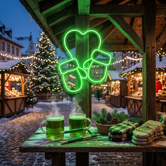 Christmas Gloves Neon Sign