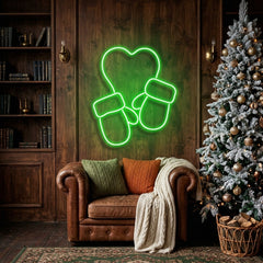 Christmas Gloves Neon Sign