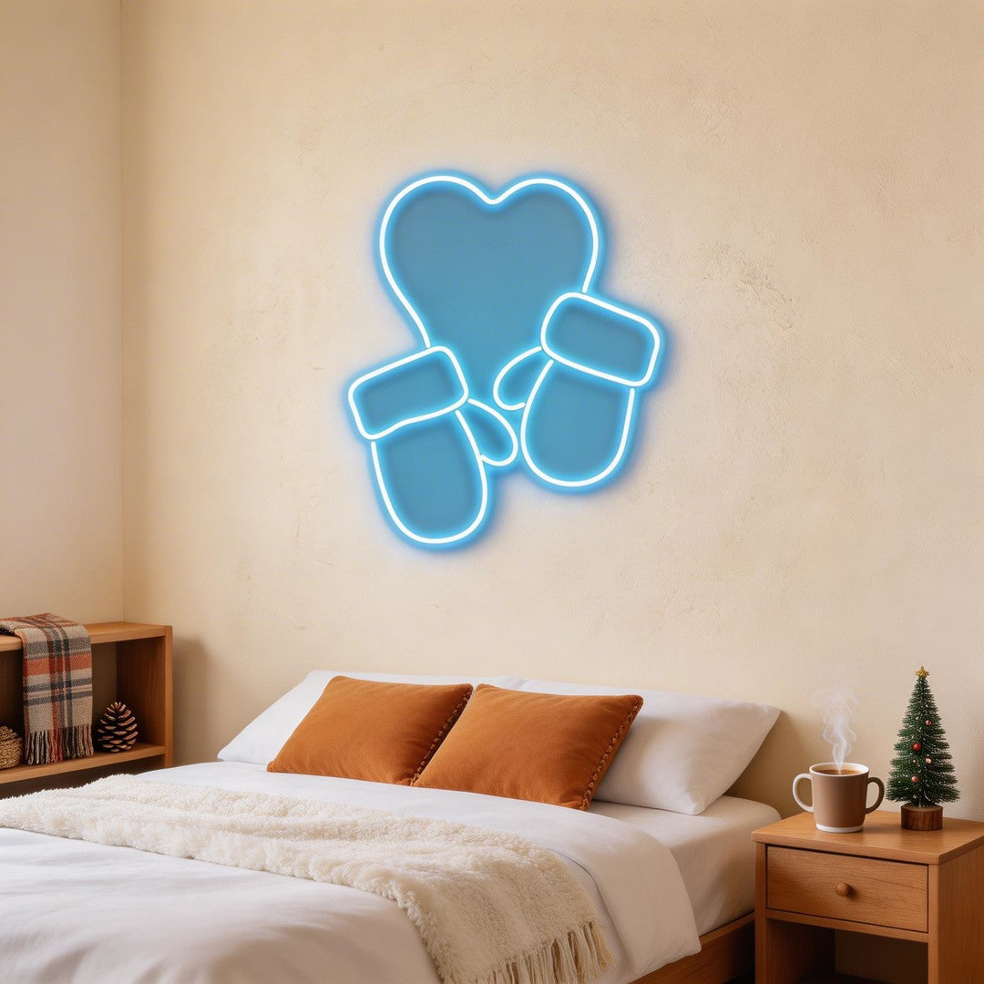 Christmas Gloves Neon Sign