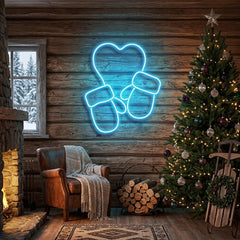 Christmas Gloves Neon Sign