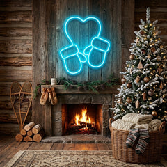 Christmas Gloves Neon Sign