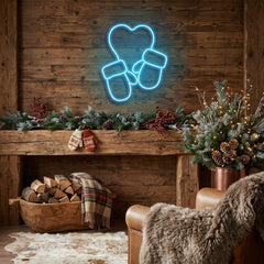 Christmas Gloves Neon Sign