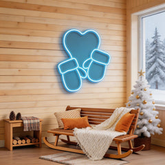 Christmas Gloves Neon Sign