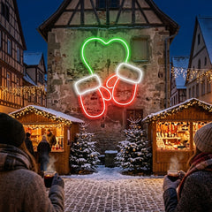 Christmas Gloves Neon Sign