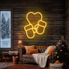 Christmas Gloves Neon Sign