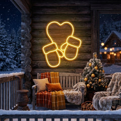 Christmas Gloves Neon Sign