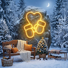 Christmas Gloves Neon Sign