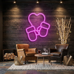 Christmas Gloves Neon Sign