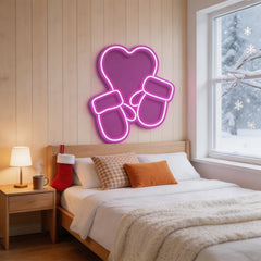 Christmas Gloves Neon Sign