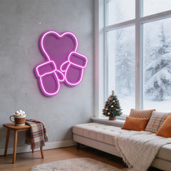Christmas Gloves Neon Sign