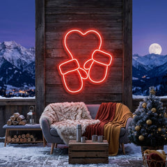 Christmas Gloves Neon Sign