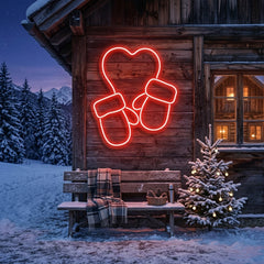 Christmas Gloves Neon Sign