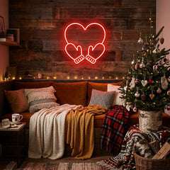 Christmas Gloves Neon Sign