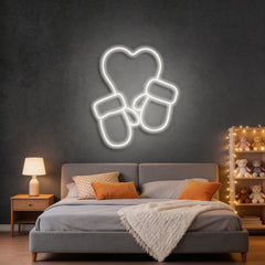 Christmas Gloves Neon Sign