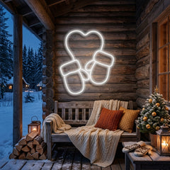 Christmas Gloves Neon Sign