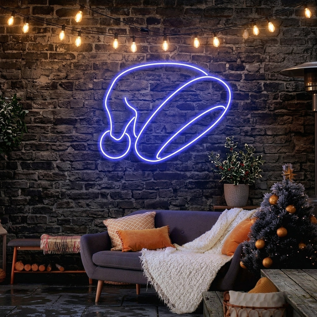 Christmas Hat Neon Sign