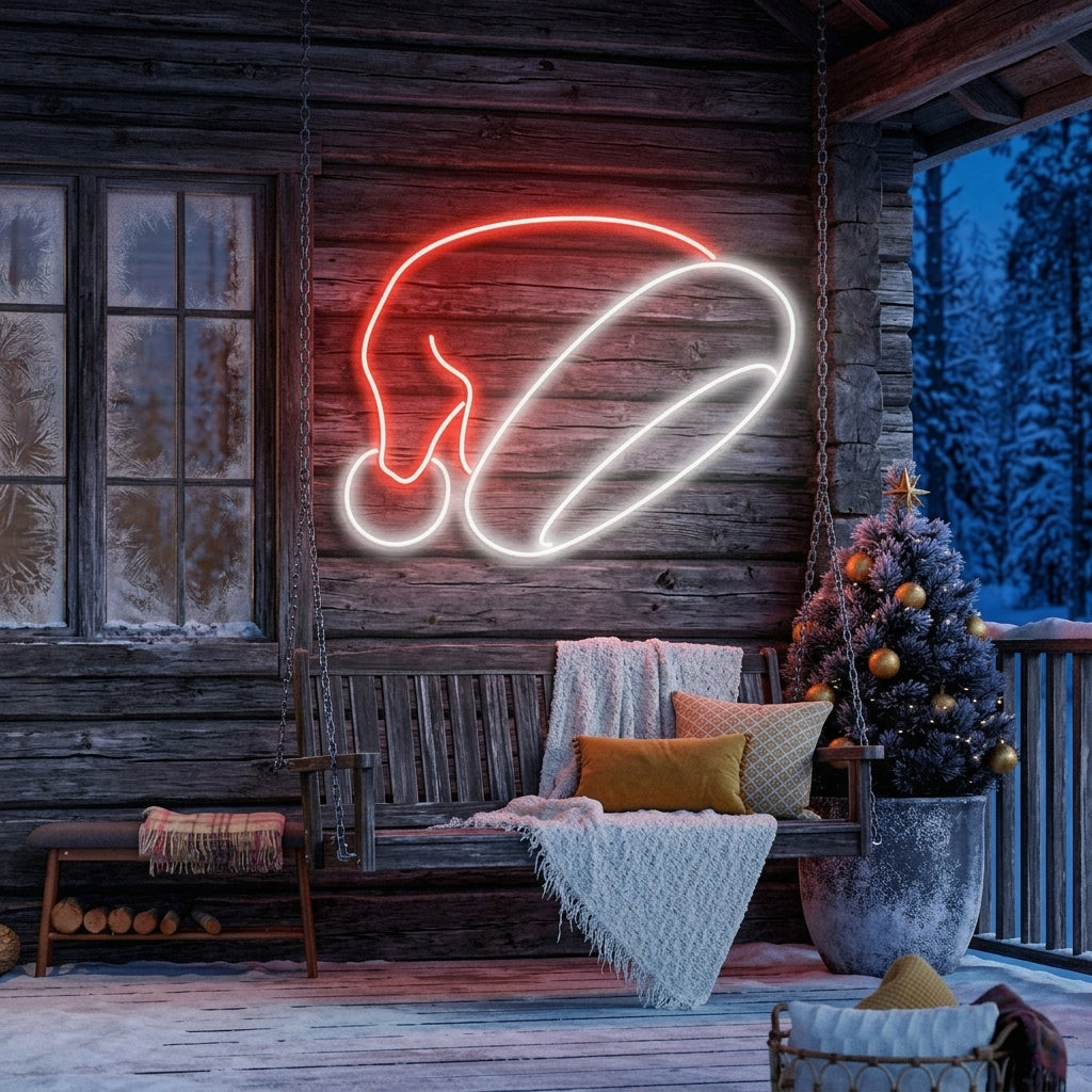 Christmas Hat Neon Sign