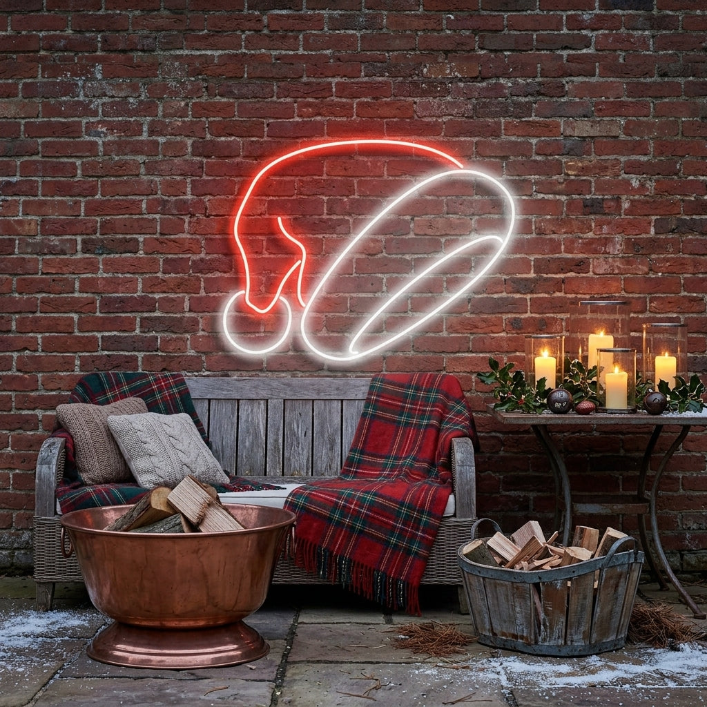 Christmas Hat Neon Sign