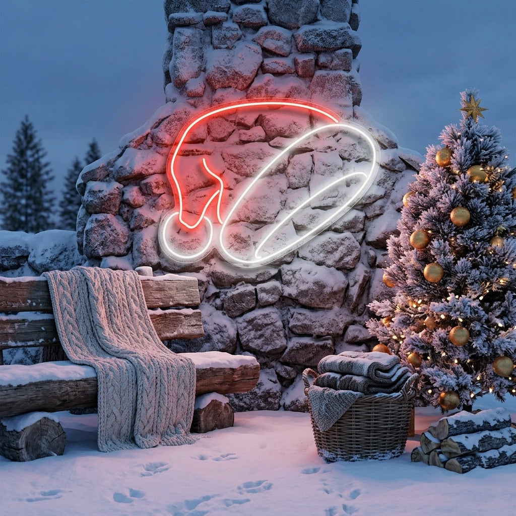 Christmas Hat Neon Sign