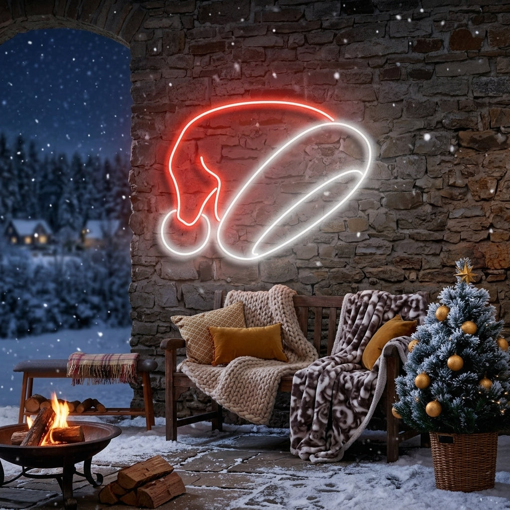 Christmas Hat Neon Sign