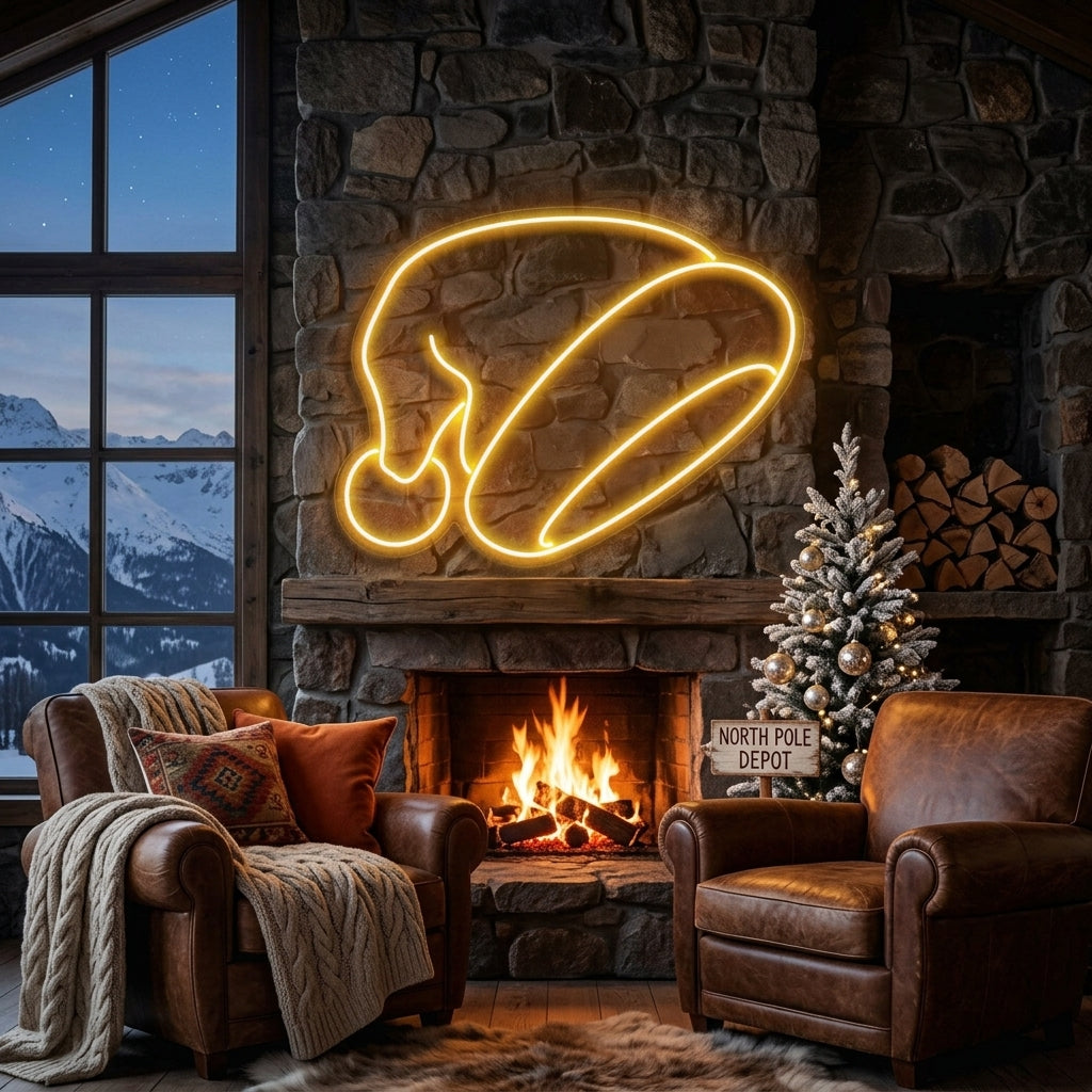 Christmas Hat Neon Sign