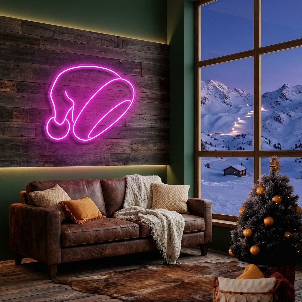 Christmas Hat Neon Sign