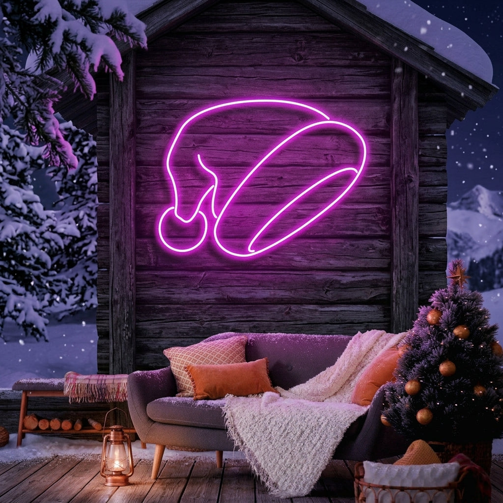 Christmas Hat Neon Sign