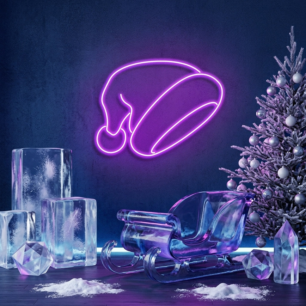Christmas Hat Neon Sign