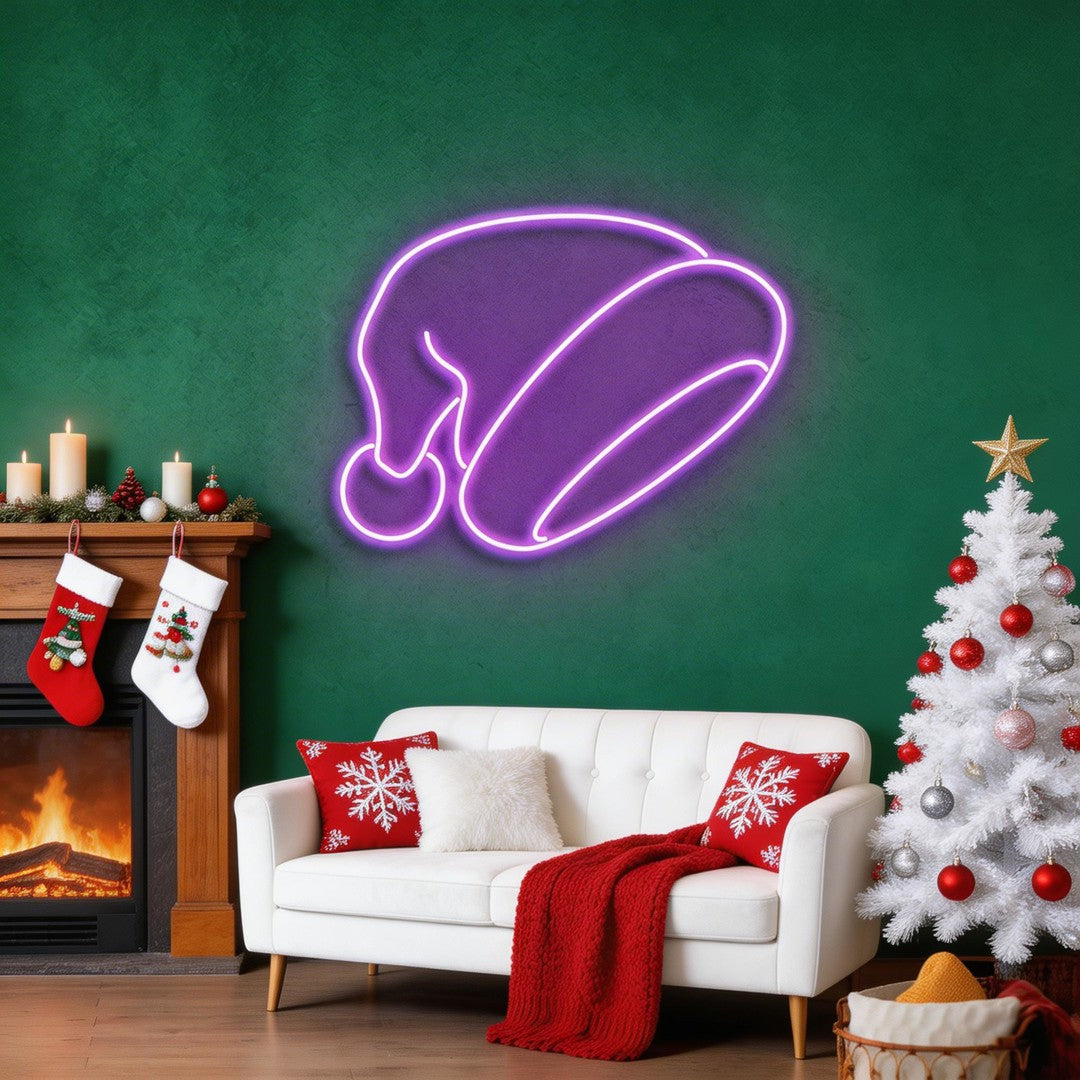 Christmas Hat Neon Sign