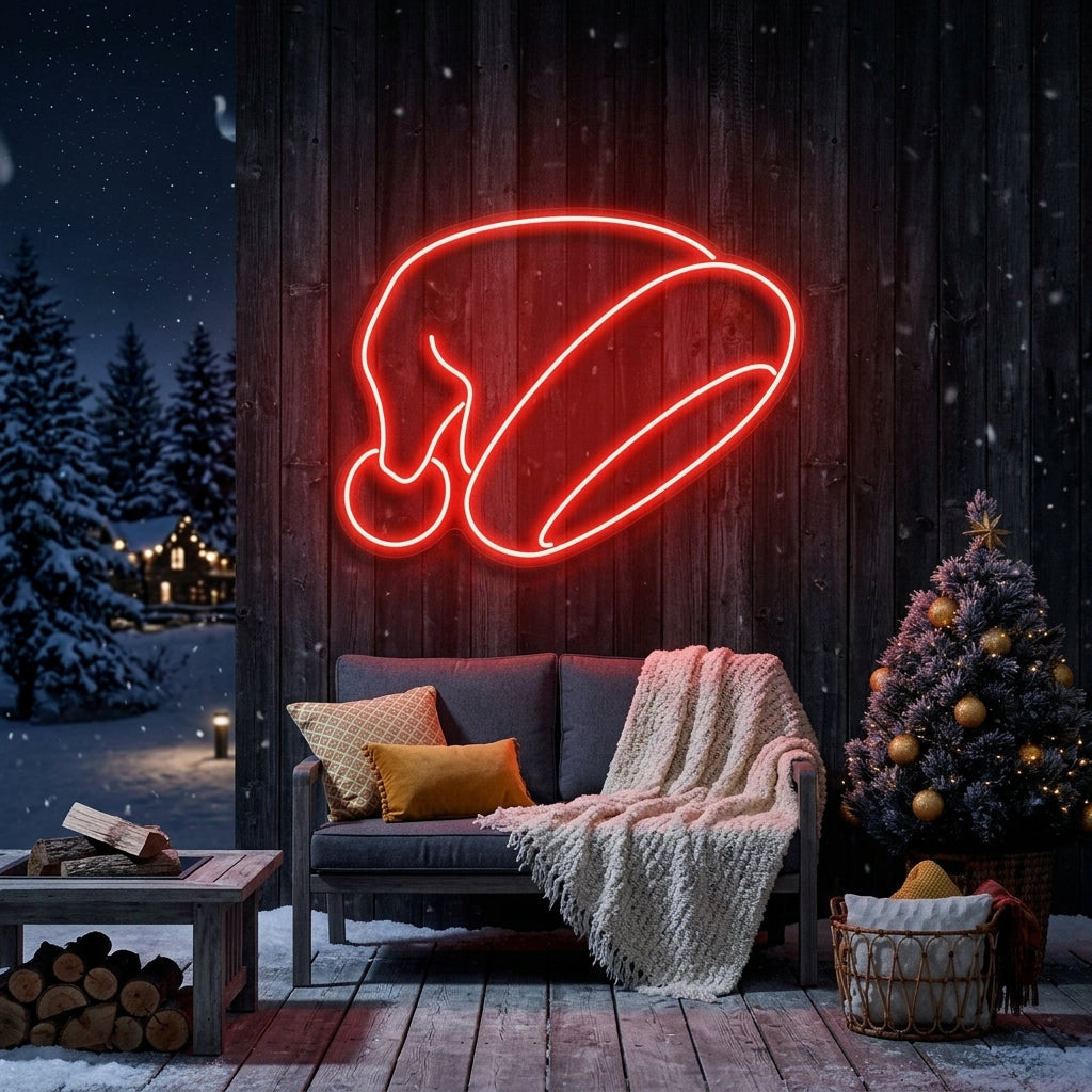 Christmas Hat Neon Sign