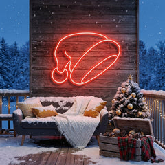 Christmas Hat Neon Sign