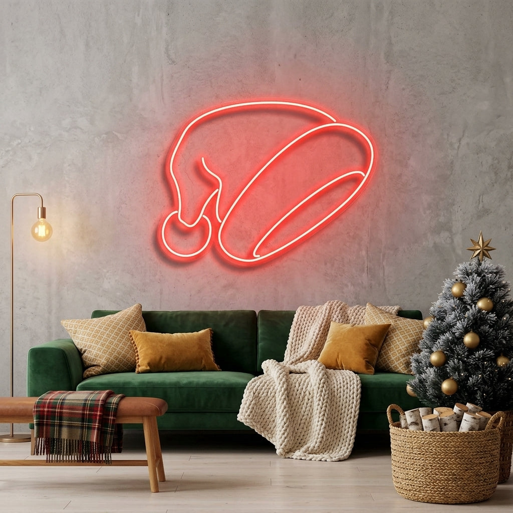 Christmas Hat Neon Sign