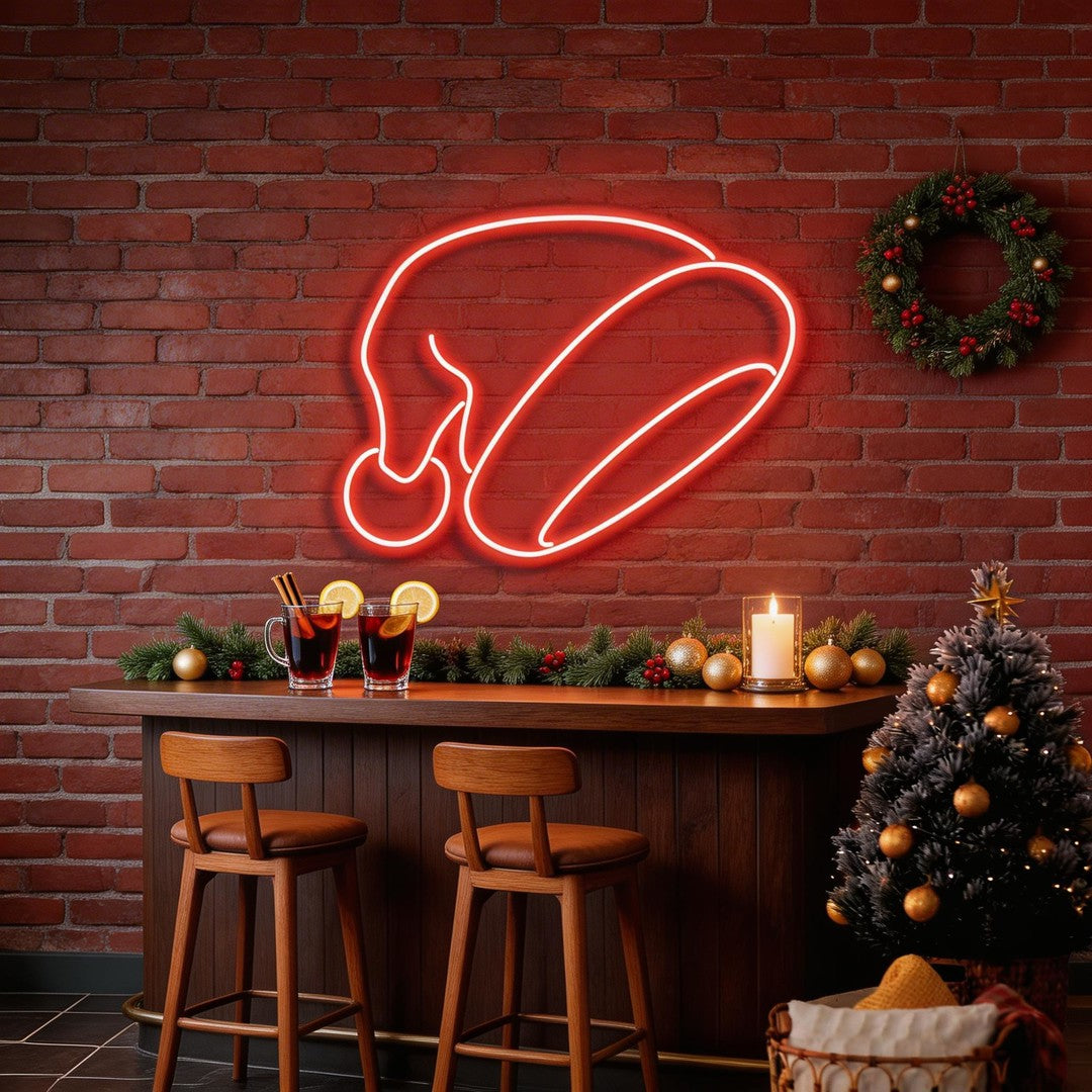 Christmas Hat Neon Sign